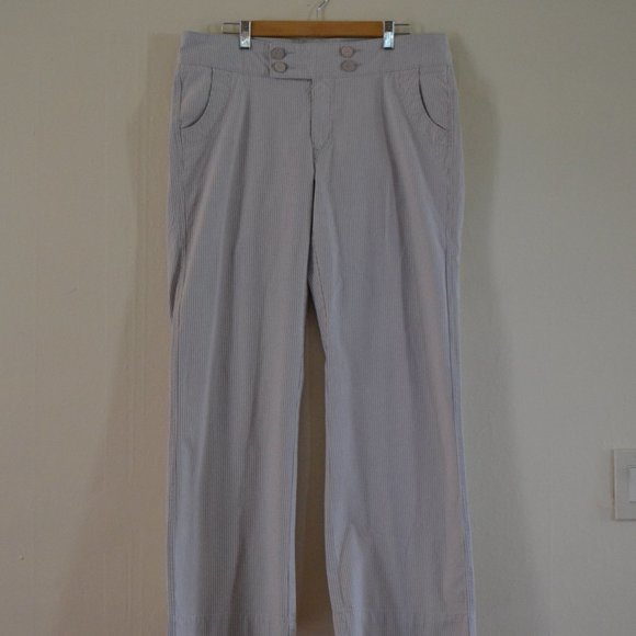 Lee "One True Fit" Striped Mid-Rise Pants - Picture 1 of 9